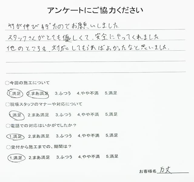 お客様の声